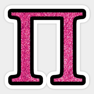 Pink Pi Sticker